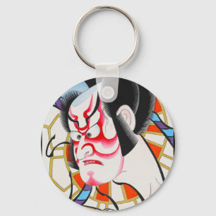 Chaveiro maquiagem tradicional kabuki do japonês legal tada