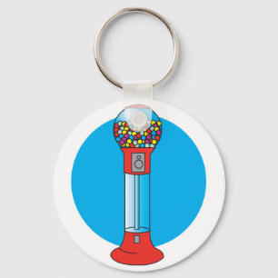 Chaveiro máquina de gomas retro