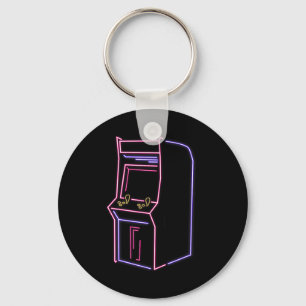 Chaveiro Máquina de Jogo de Vídeo Gamer Vintage 80s 90s Ret