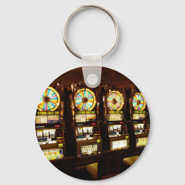 Chaveiro Máquina de jogo Um Bandido Armado Dinheiro Las Veg (Frente)