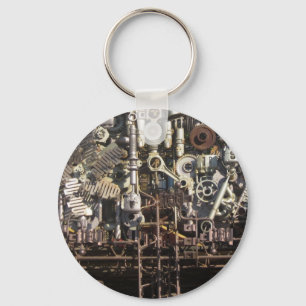 Chaveiro Máquinas mecânicas da maquinaria de Steampunk