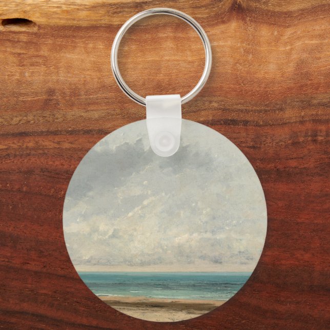 Chaveiro Mar Calmo - Gustave Courbet (Frente)