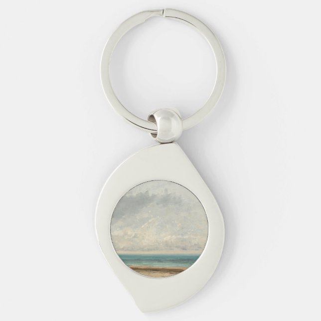 Chaveiro Mar Calmo - Gustave Courbet (Frente)