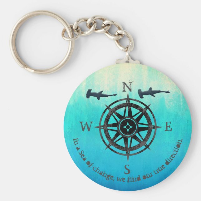 Chaveiro Mar de Teal Ombre (Frente)