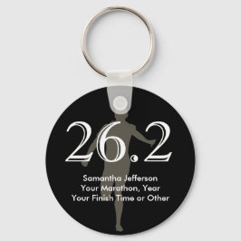 Chaveiro Maratona Personalizada 26.2 Guardar Preto