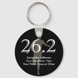 Chaveiro Maratona Personalizada 26.2 Guardar Preto