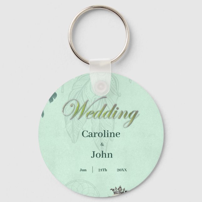 Chaveiro Maravilhosas flores elegantes (Frente)