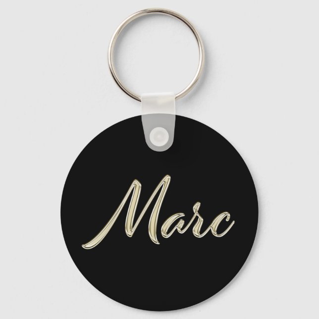 Chaveiro Marc Name whitegold Button Schlüsselanhänger (Frente)