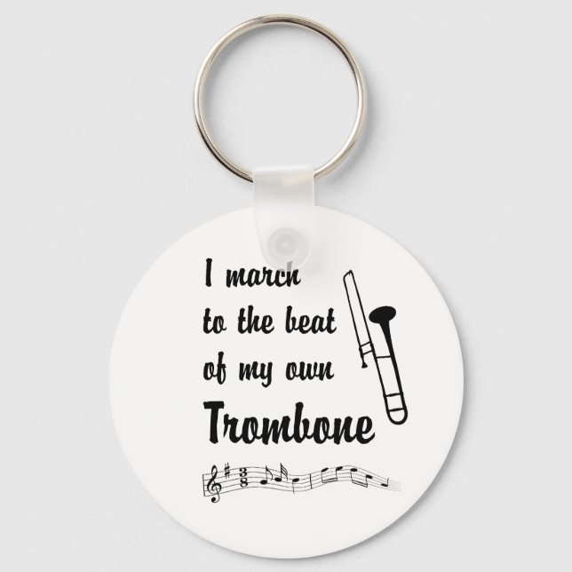 Chaveiro Marcha até o Bate: Trombone (Frente)