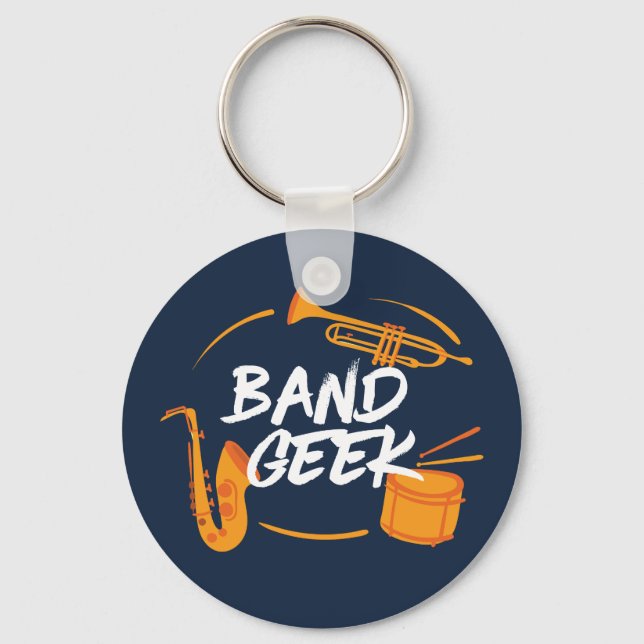 Chaveiro Marching Banda Geek Engraçado Musico (Frente)