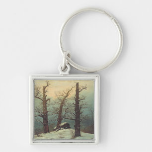 Chaveiro Marco de Pedras na Neve por Caspar David Friedrich