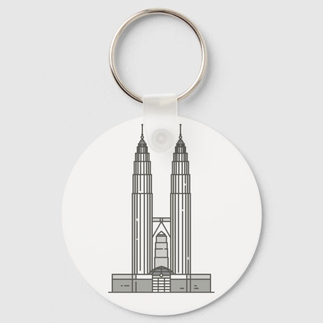 Chaveiro Marco do Mundo Petronas Towers (Frente)