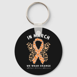 Chaveiro Março Vestimos Orange Ms Multiple Sclerosis Awaren