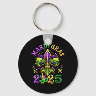 Chaveiro Mardi Gras 2025 Fleur De Lis Men Mulheres Novas Ou