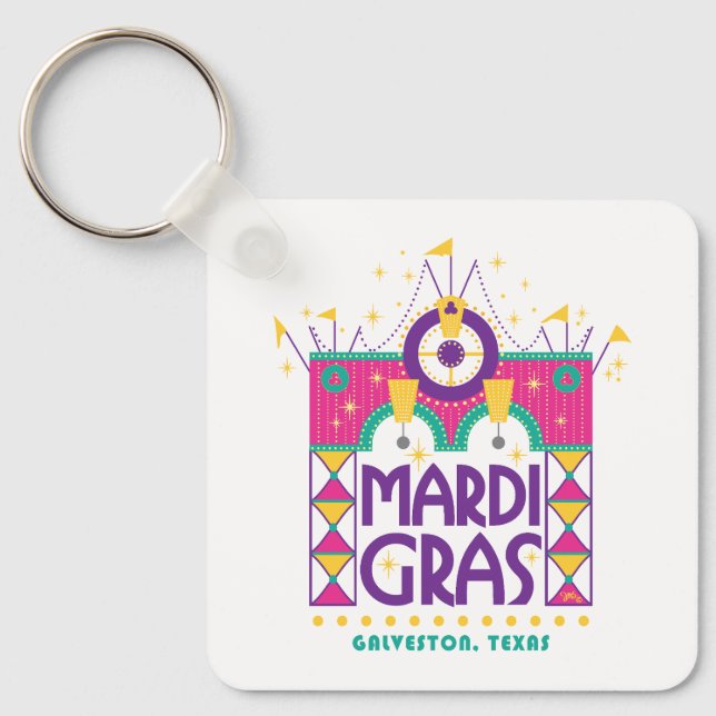 Chaveiro Mardi Gras Arch, Galveston, Texas (Frente)