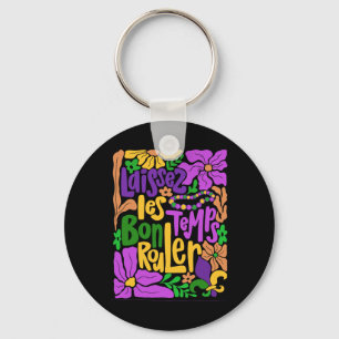Chaveiro Mardi Gras Boho Laissez Les Bon Temps Rouler Fleur