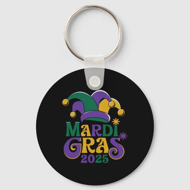 Chaveiro Mardi Gras Bonita Diversão 2025 (Frente)