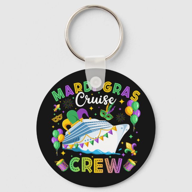 Chaveiro Mardi Gras Cruise Crew Matching (Frente)