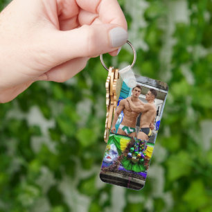 Chaveiro Mardi Gras de SlipperyJoe mascara decorações de mi