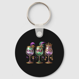 Chaveiro Mardi Gras Gl Do Festival De Vinho De Bebendo Engr