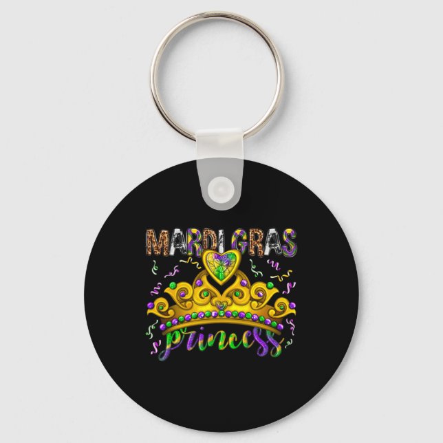 Chaveiro Mardi Gras Princesa Miçanga Coroa Para Mulheres Cr (Frente)