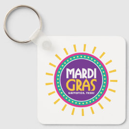 Chaveiro Mardi Gras Sun, Galveston, Texas
