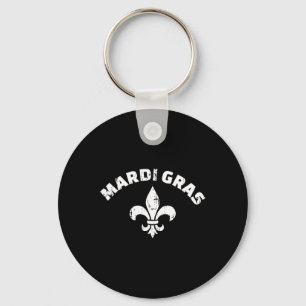 Chaveiro Mardi Gras Vintage Fleur De Lis