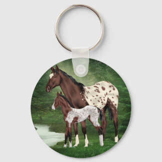 Chaveiro Mare e Foal de Cavalo Appaloosa