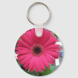Chaveiro Margarida cor-de-rosa