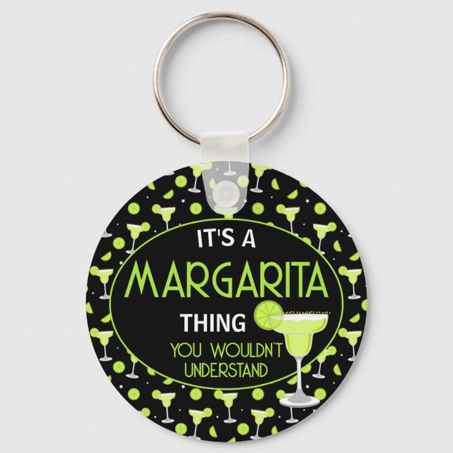 Chaveiro Margarita Cocktail Fofo  (Frente)