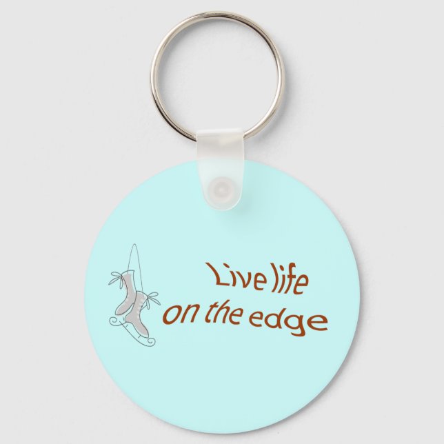 Chaveiro margem do skate de gelo (Frente)