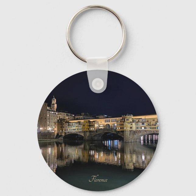 Chaveiro Margens do rio Florence à noite, viagem  (Frente)