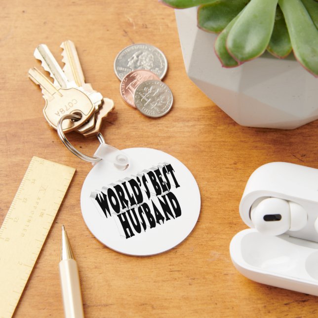 Chaveiro Marido com texto preto (Mesa)