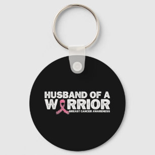 Chaveiro Marido De Um Guerreiro Cancer De Fita Rosa Awa