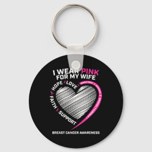 Chaveiro Marido Homens Que Visto Rosa Para O Cancer Da Minh