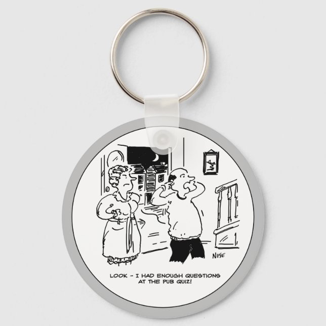 Chaveiro Marido não quer questionar após o teste de Pub (Frente)