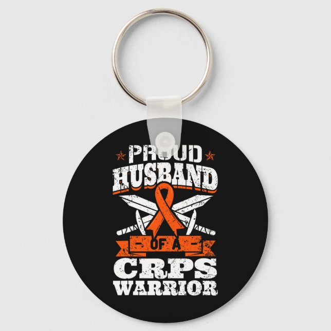 Chaveiro Marido Orgulhoso De Um Guerreiro Do CRPS RSD, Fris (Frente)