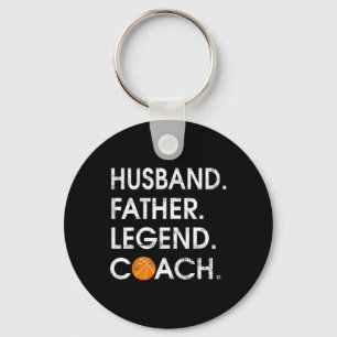 Chaveiro Marido Padre Legend treinador de basquetebol Gift