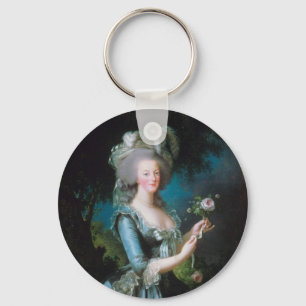 Chaveiro Marie-Antoinette com o rosa por Elisabeth Lebrun