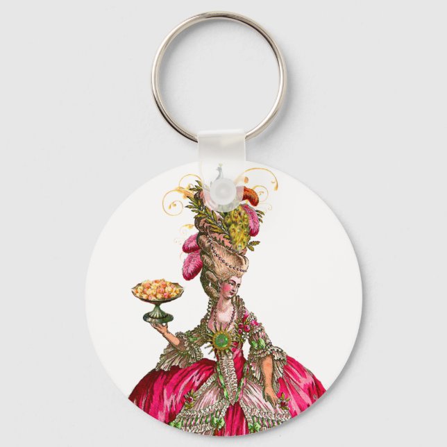 Chaveiro Marie Antoinette e Cadeia de Chaves Peacock (Frente)