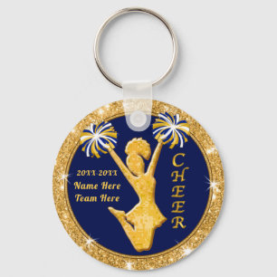 Chaveiro Marinho Blue e Dourado Cheer Bag Tags