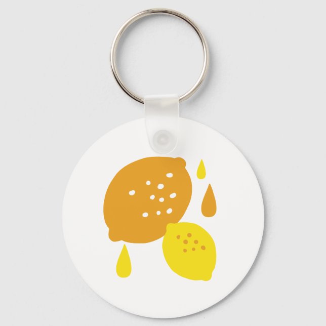 Chaveiro Marinho Blue Lemon Art - Refrescando o Citrus Desi (Frente)