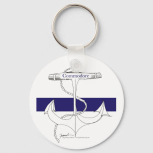 Chaveiro marinho comodore, tony fernandes