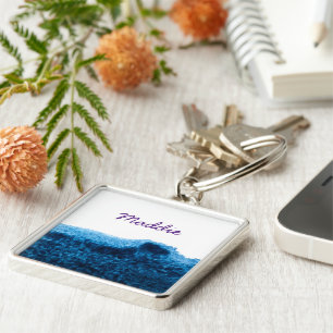 Chaveiro Marinho Cor d'água azul