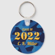 Marinho de Camuflagem de Formando Personalizado Az