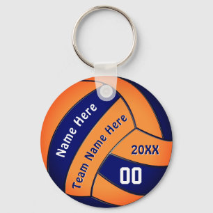 Chaveiro Marinho e presentes alaranjados do voleibol com as