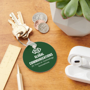 Chaveiro Marketing de Negócios de Tecnologia Verde Personal