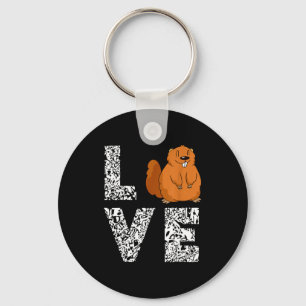 Chaveiro Marmota Amor Roedor Animal Toupeira Marmota