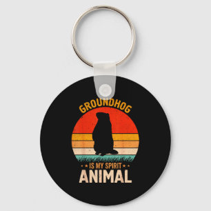 Chaveiro Marmota Engraçada é Meu Animal Espiritual