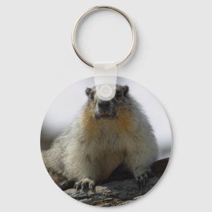 Chaveiro Marmota inchada amarelo